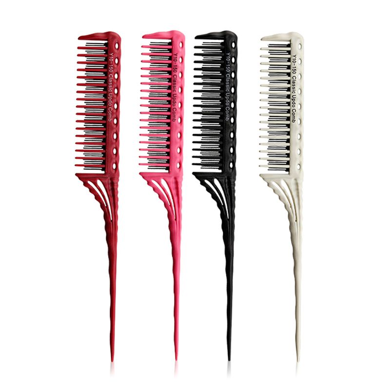 

3-row Teeth Rat Tail Comb for All Hair Types Teasing Abody Hairbrush Comb Detangling Brush Hairdressing Combs