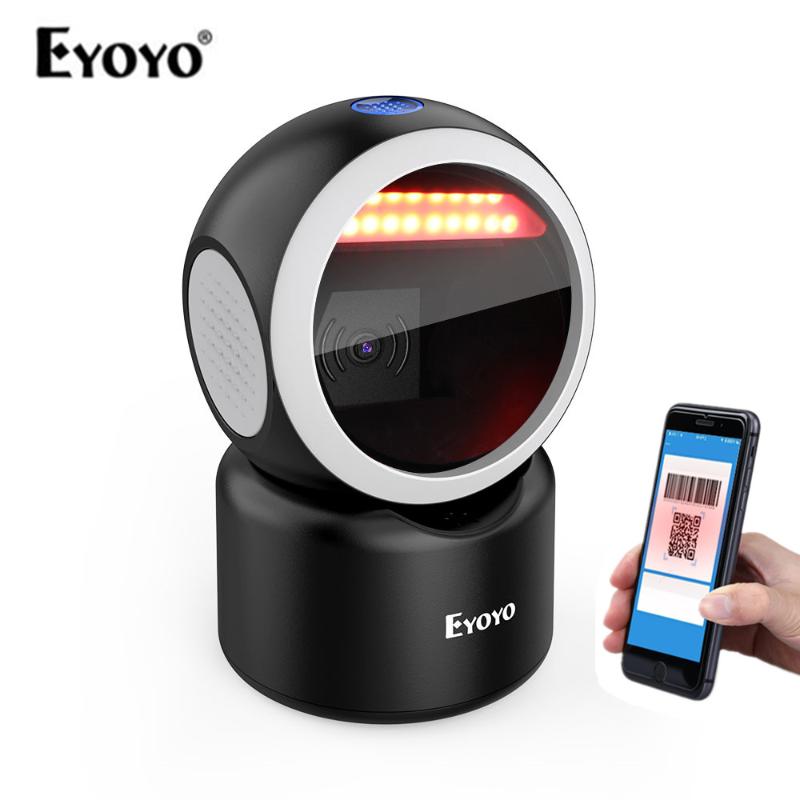 

Eyoyo EY-3300 2D Desktop Barcode Scanner 1D QR Barcode Reader Code11 Automatic Sensing CMOS Screen Scanning Platform Scanner