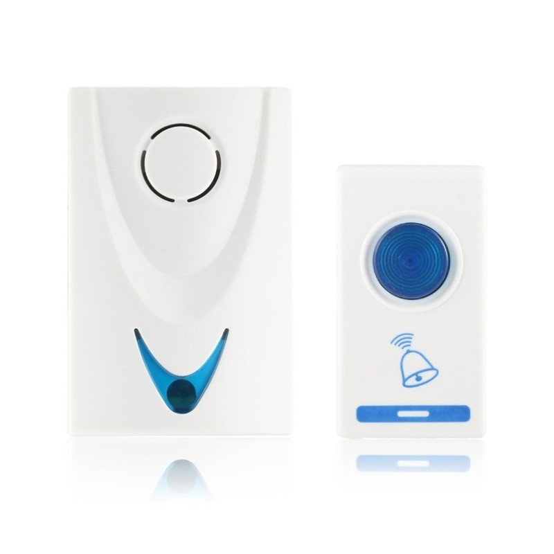 

1 pcs New LED Wireless Chime Door Bell Doorbell & Wireles Remote control 32 Tune Songs White Home Security Use Smart Door Bell