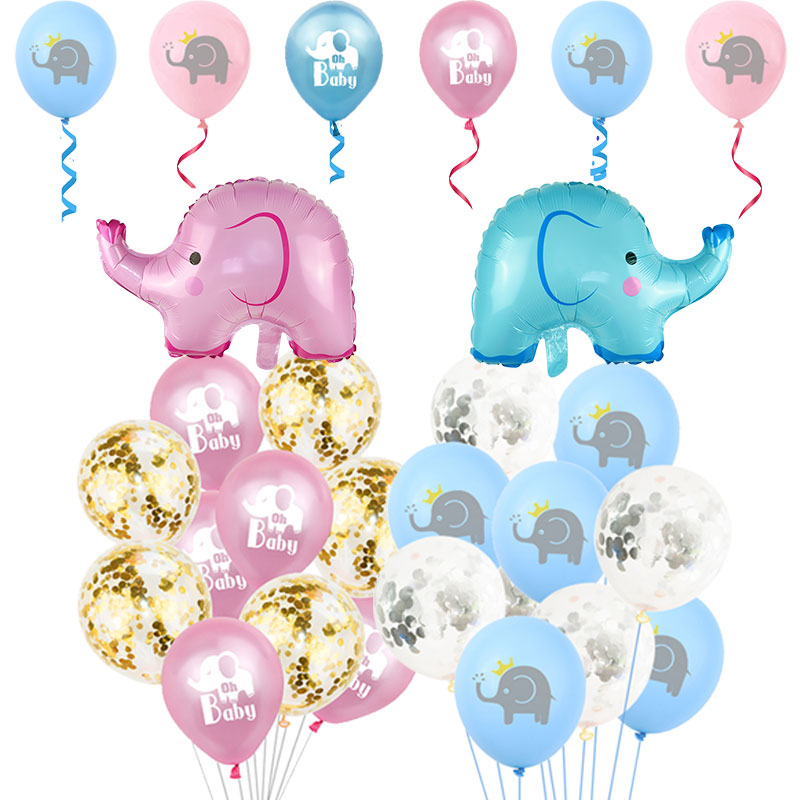 

Baby Shower Elephant Foil Balloon It's A Boy Girl Air Balloon Gender Reveal Baby Shower Party Decoration Supplies Kids Toy Globo