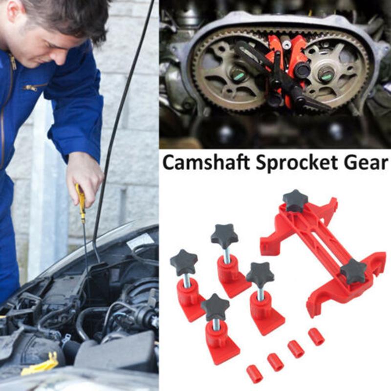 

Dual Cam Clamp Camshaft Engine Timing Locking Tool Sprocket Gear Kit Universal ALI88