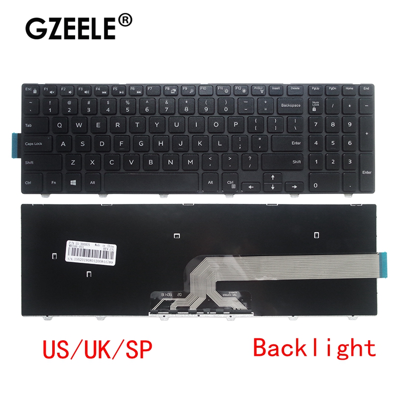 

US/UK/SP keyboard For Inspiron 15 5557 5555 7748 3548 3568 3543 17 5478