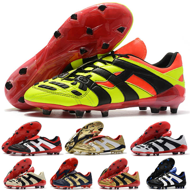 

2021 predator Accelerator Electricity FG Zidane Beckham Mens soccer shoes cleats cheap original football boots scarpe da calcio Size 39-45, #7
