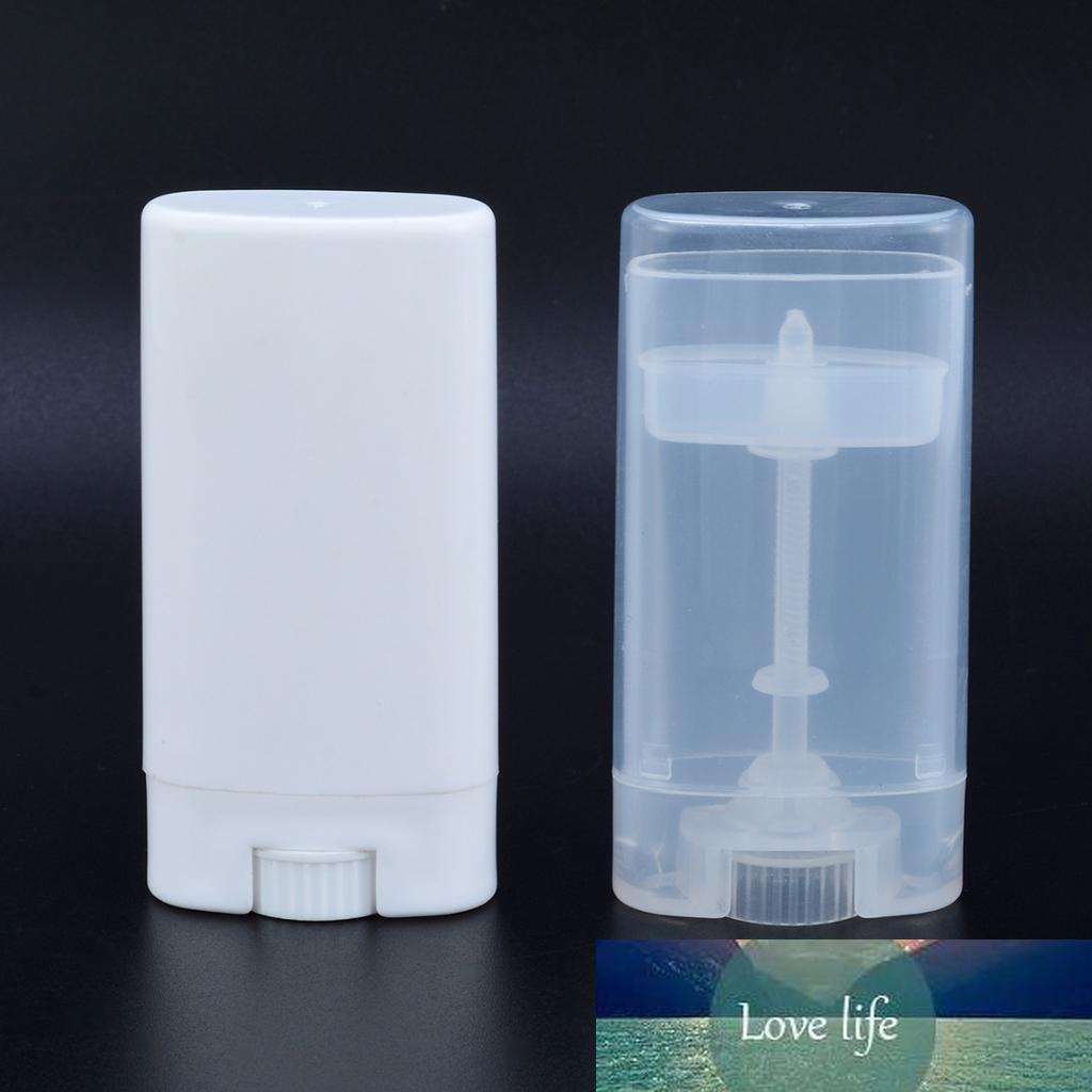 

15ML Deodorant Container Transparent/white Empty Oval Tube Lip Balm Containers