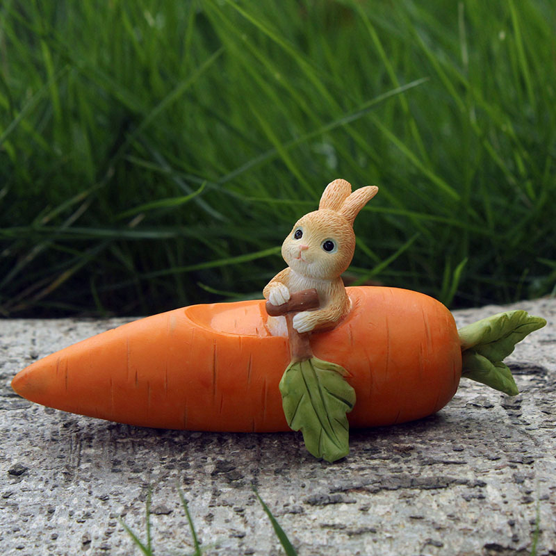 

Carrot Flower Pot Micro Landscape Birthday Gift Fairy Garden Miniatures Car Decor Home Decoration Accessories