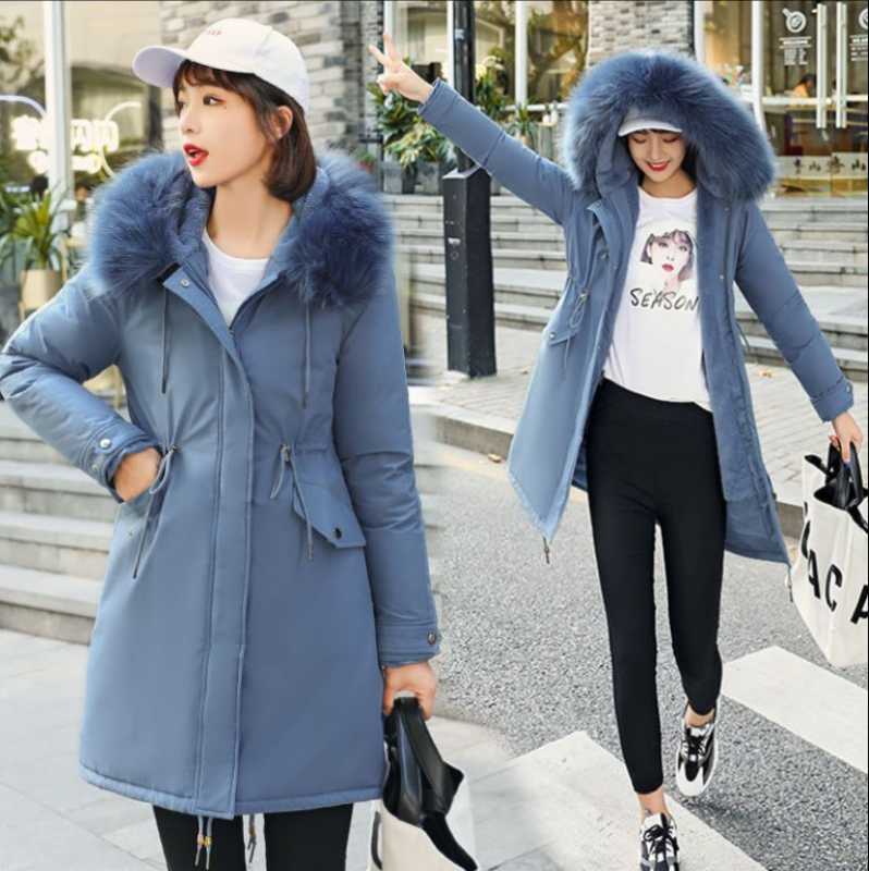 

Women' Clothing jacket Pai overcome special sale jacket plus velvet thick version waist large fur collar padded winter, Beige