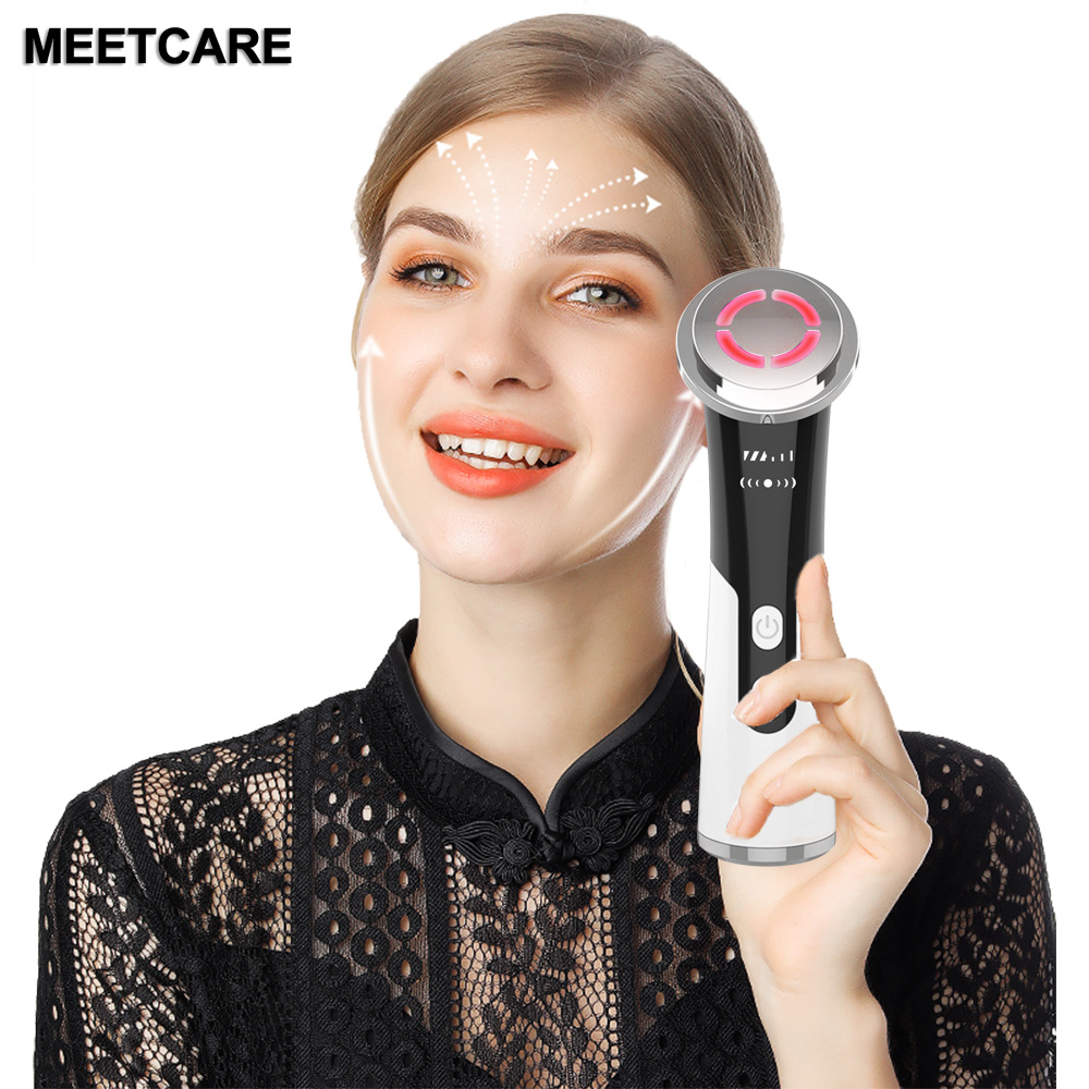 

4 in 1Facial Massager LED light therapy Sonic Vibration Wrinkle Removal Skin Tightening Hot Cool Treatment Skin Care Beauty Device