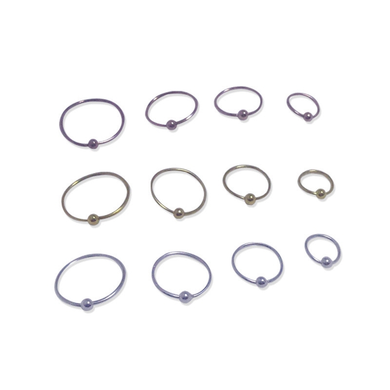 

Fashion Temperament Round Bead Small Earring Female Girls Student Earbone Ring