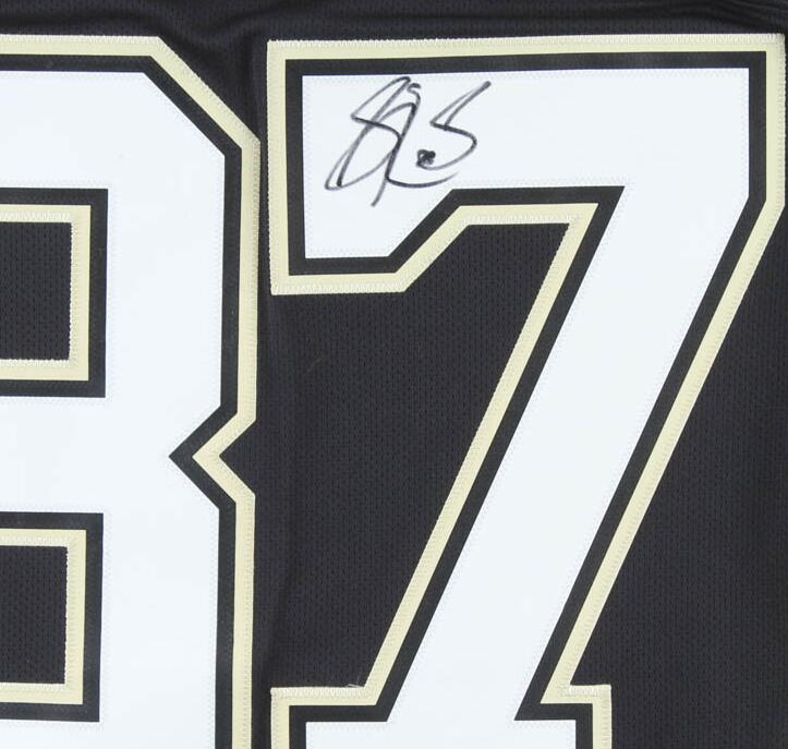 

Sidney Crosby Signed signatured signaturer Autographed Jersey shirts, As photo
