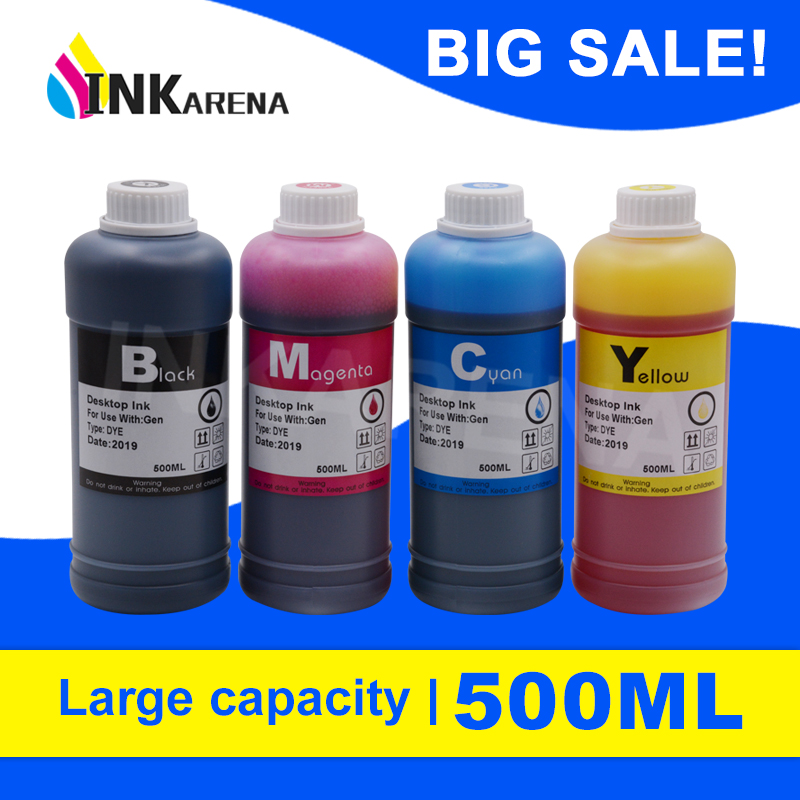 

500ml Bottle Refill Dye Ink for 903 903XL 907XL Ink Cartridge OfficeJet Pro 6950 6960 6961 6970 6971 Printer