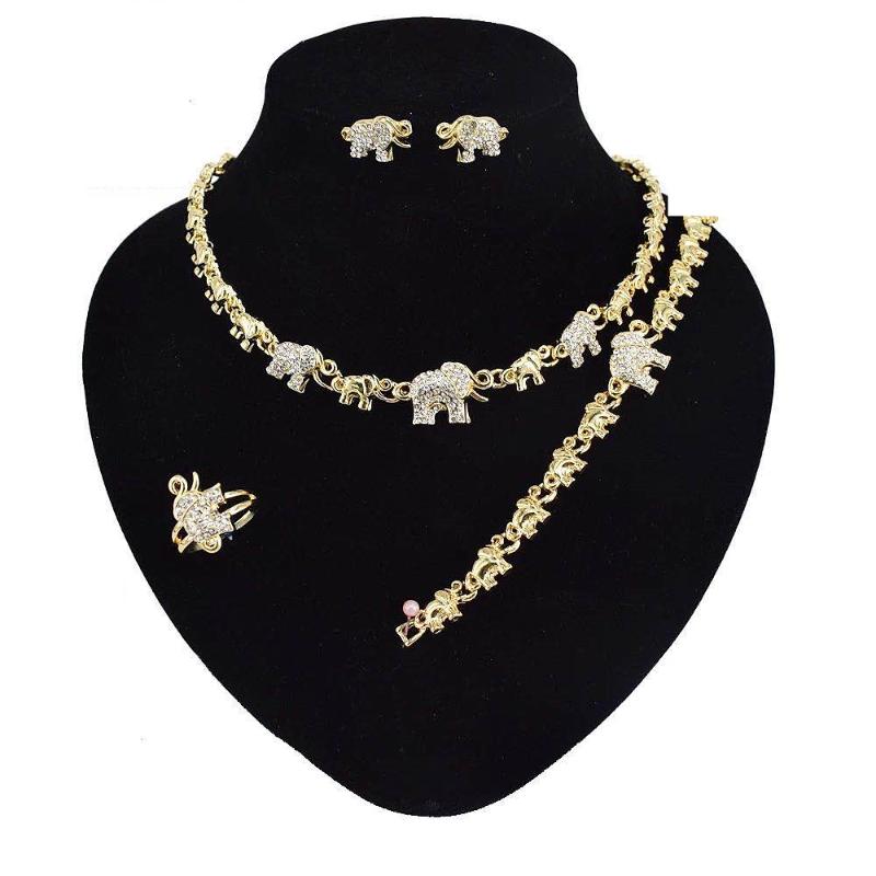 

African jewelry sets earring for women wedding necklace set luxury jewelry woman's necklaces set party gifts, As pic
