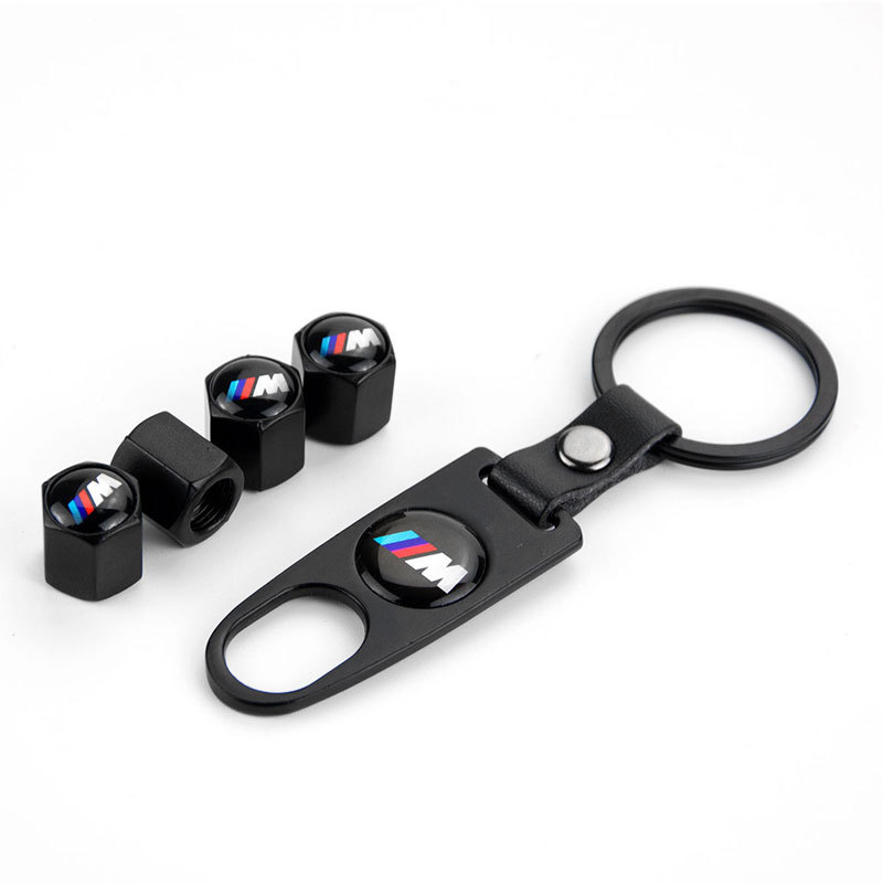 

4pcs/lot Car Tire Valve Caps Air Wheel Dust Cover with Keychain Emblem Car Styling for BMW Mercedes Benz Audi VW Honda Mazda