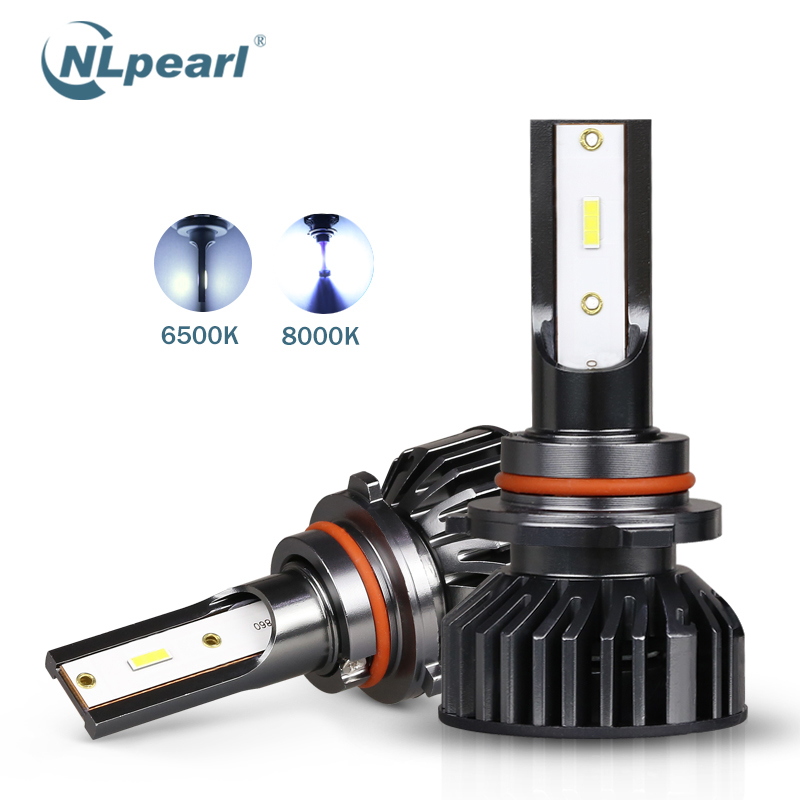 

NLpearl 2x Headlight Bulbs 9005 3 4 9006 Led 4300K 6500K 8000K H4 Hi Lo H7 Led Mini H8 H9 H3 H1 H11 Car Headlight Lamp