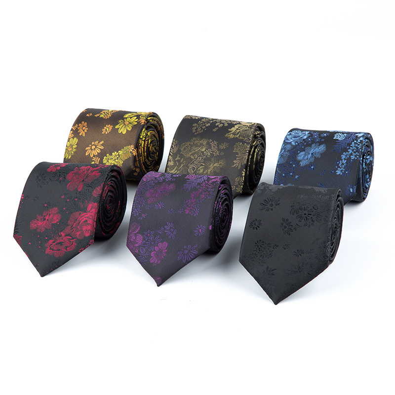 

Veektie Slim 7.5cm Mens Ties for Men Fashion Chinese Style Floral Neckties Gravata Jacquard Tie Wedding Tuxedo Business Suit Tie