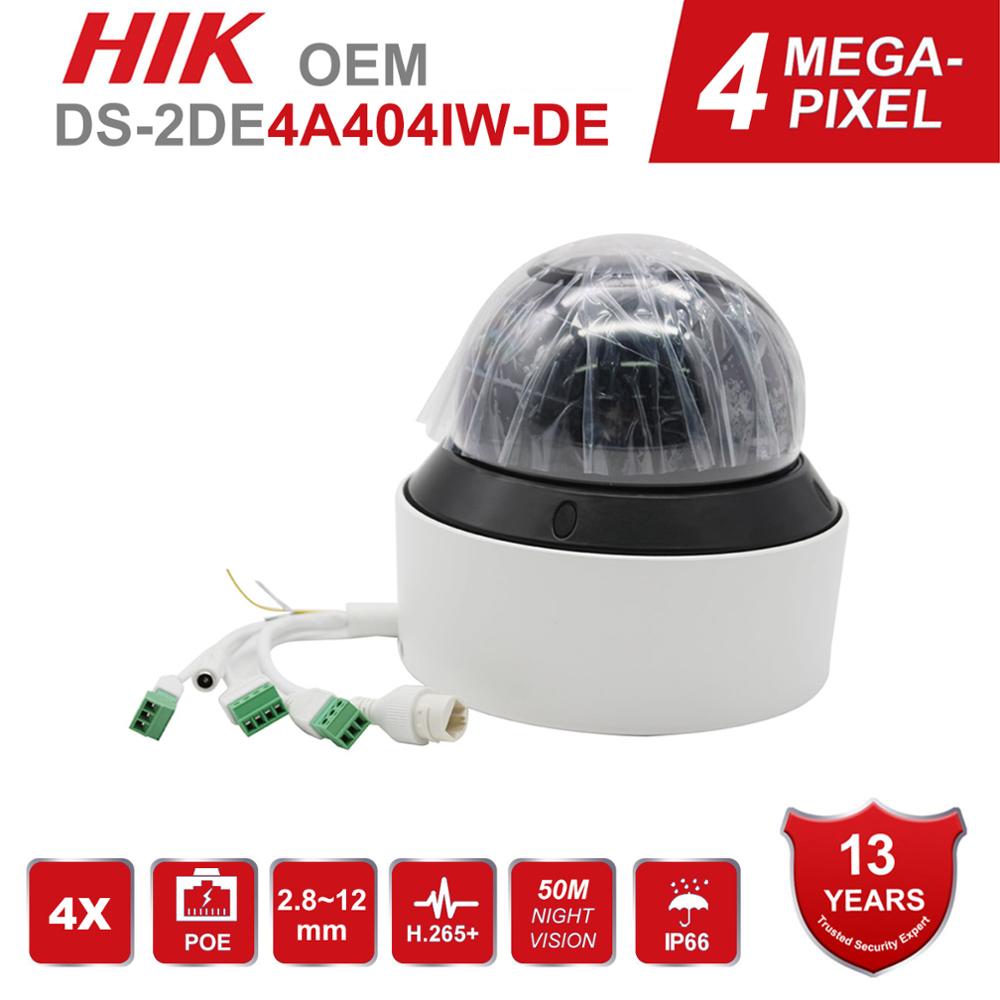 

Fighter Video Surveillance Camera DS-2DE4A404IW-DE 4MP 4X 2.8-12mm Dome PTZ IP Camera H.265+ Digital Defog
