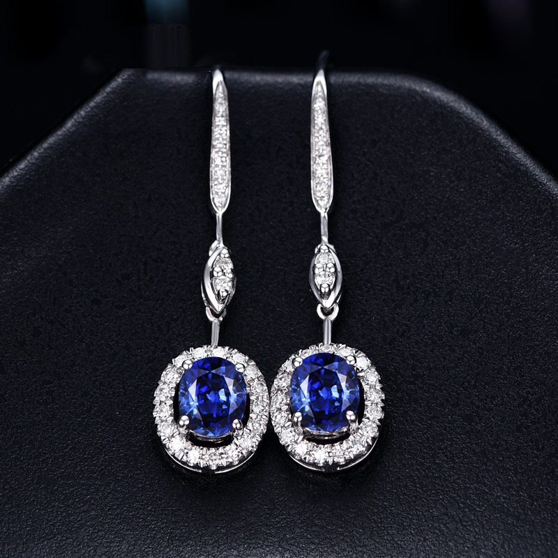 

MENGYI Trendy Luxury Wedding Jewelry For Women's Exquisite 9 2 5 Drop Earrings Inlaid Blue Zircon High Grade Party Wear Earring