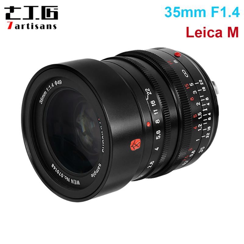 

Pre-sale 7artisans 35mm F1.4 Full Frame Prime Lens Manual Focus for Leica M Mount Cameras M-M M240 M3 M6 M7 M8 M9 M9p M10