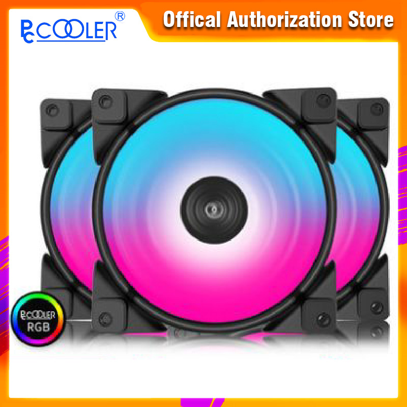 

PCCOOLER 3 Set Haoyue 12CM FRGB Computer Case Fan Multiple Lighting Modes for Water Cooling Exhaust CPU fan