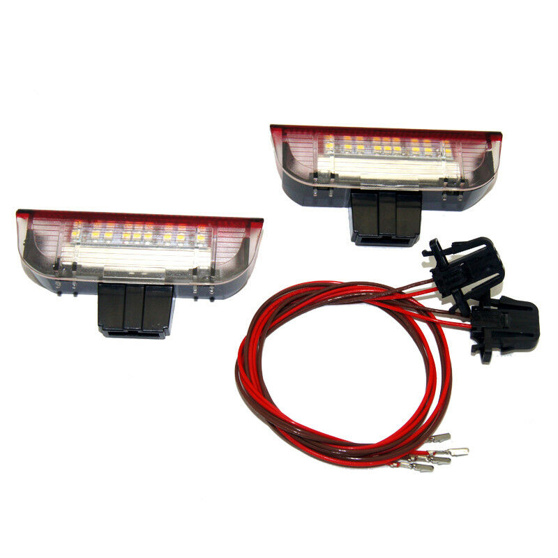 

2Pcs Car LED Door Warning Light Welcome Projector for 6 7 5 6 B6 B7 CC Scirocco, As pic
