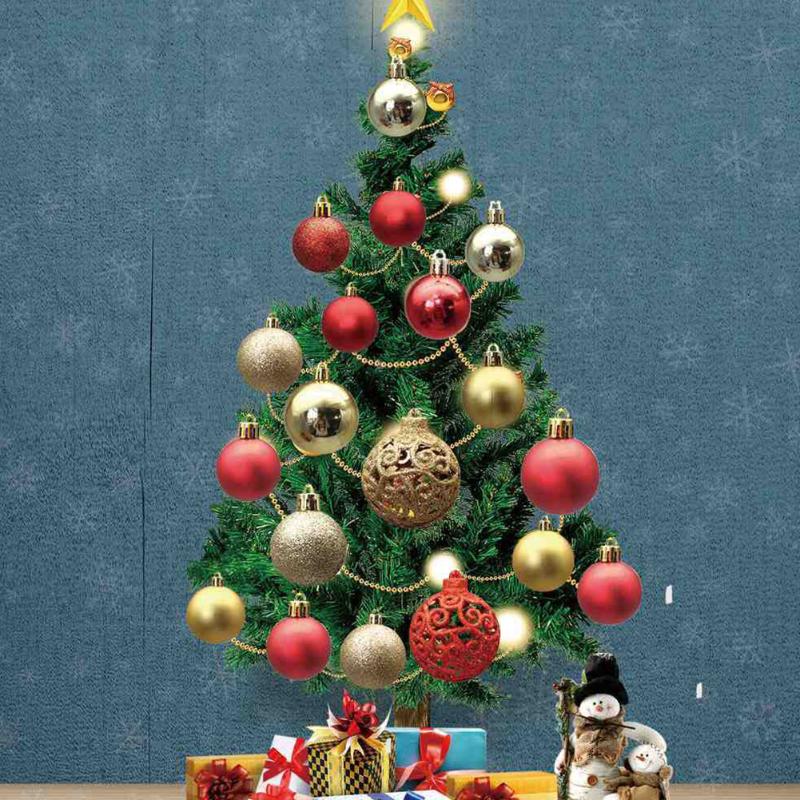 

100pcs Hanging Home Mini Multifunction Festival Christmas Tree Ornaments Set Holiday Wedding Decorative Balls Shatterproof DIY