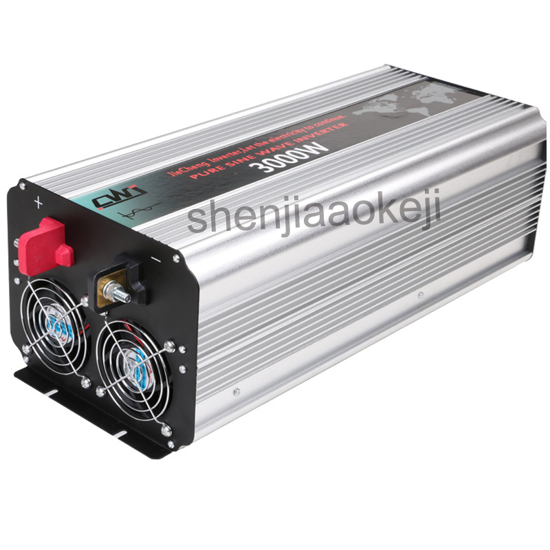 

1PC Pure Sine Wave Solar Power Inverter DC12V 24V To AC 110V 220V Aluminum Alloy Intelligent Solar Inverters Digital Display