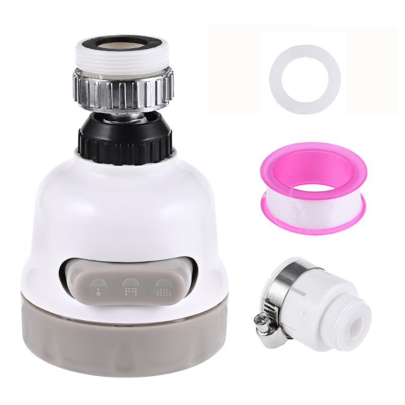 

Kitchen Shower Faucet Tap 3 Levels Adjustable 360 Rotate Faucet Sprayer Water Saving filtered Kitchen Accessories