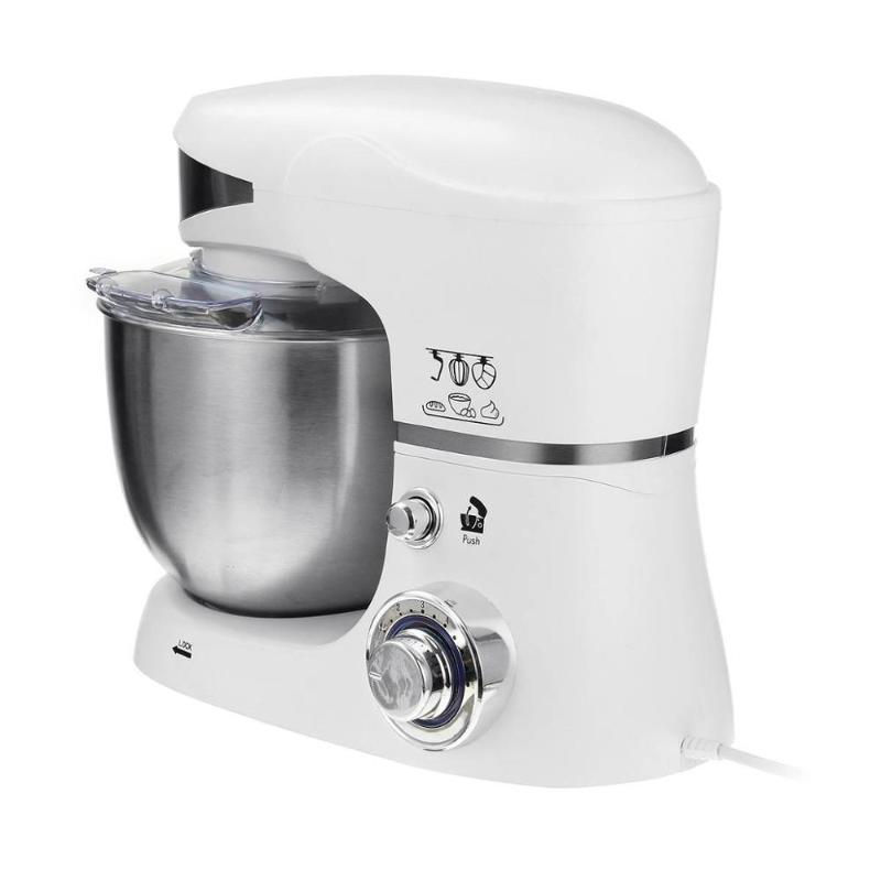 

5L Stainless Steel Bowl 6-speed Kitchen Stand Mixer Cream Egg Whisk Blender Cake Dough Bread Mixer Maker Machine