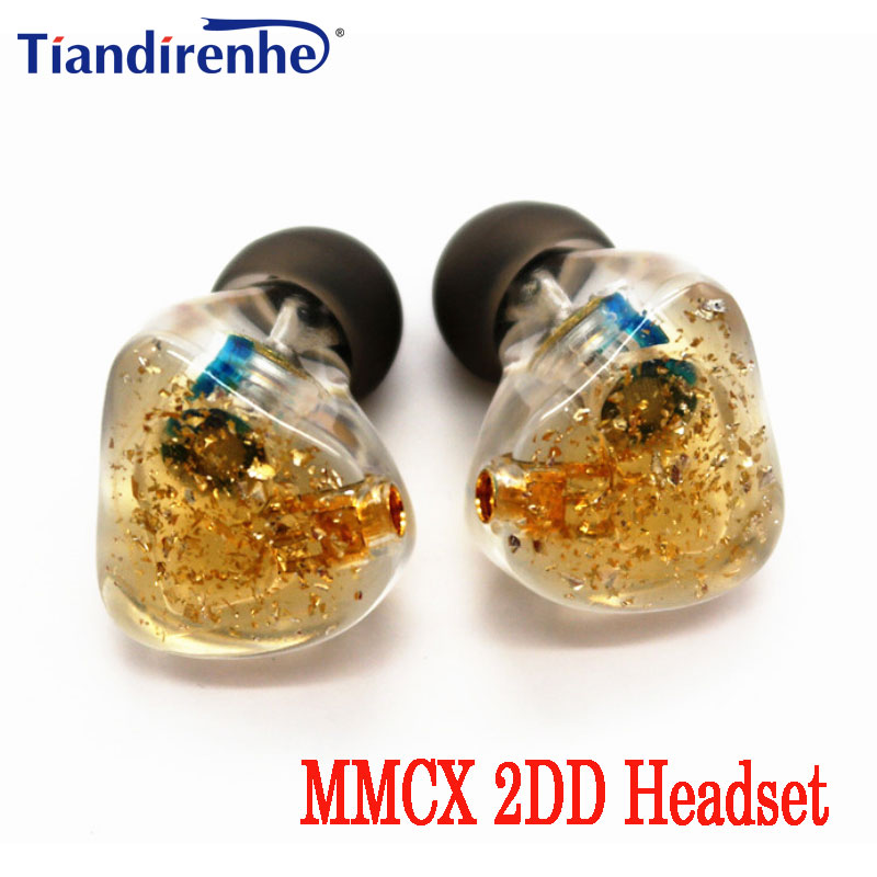 

New 2 Dynamic mmcx Headphones 2dd Headset High-end HIFI earphone Star motion earpiece