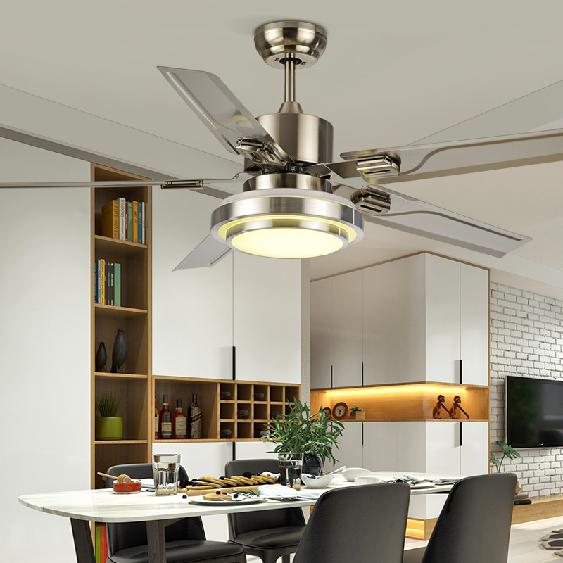 

42 Inch/52 Inch Ceiling Fan with Light For Living Room Nordic Ceiling Fan Lamp Restaurant Living room Lamp