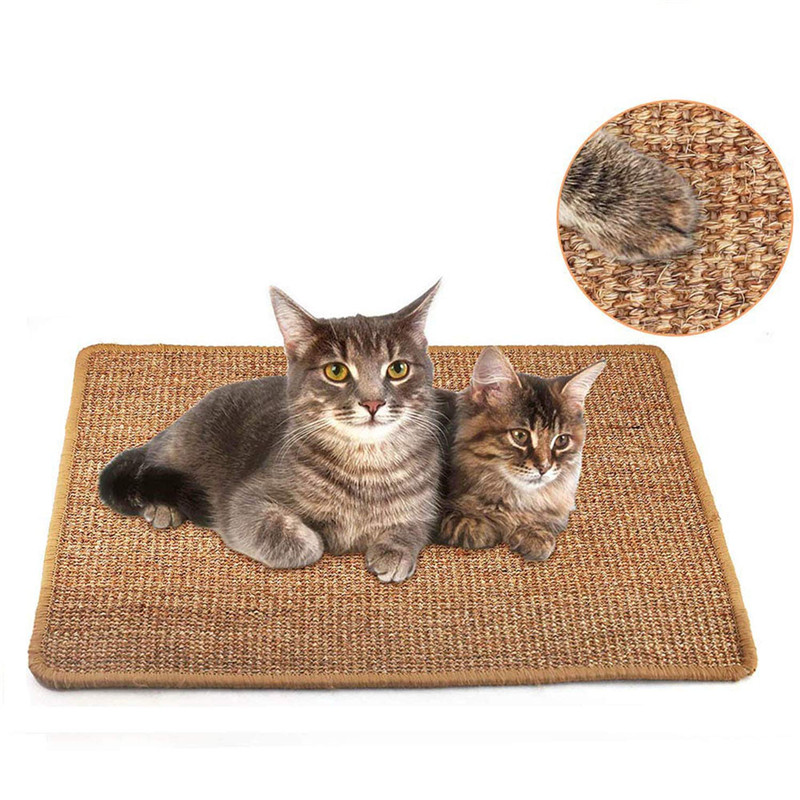 

Sisal Cat Scratch Board Cat Scratcher Kitten Mat Climbing Tree Chair Table Mat Furniture Protector Play Toys MJ81702