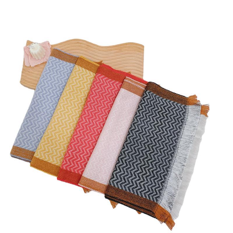 

New 2020 Winter Fashion Stars Style Girls Imitation Cashmere Scarf Spring Autumn Children's Long Tassel Scarves Boys Girls Shawl