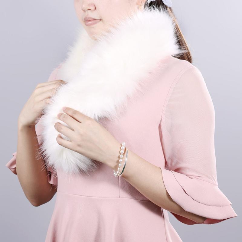 

Fashion Faux Fur Collar Scarf Shawl Collar Women's Wrap Stole Scarves #