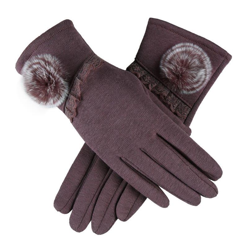 

Winter Autumn Warm Fashion Women Glove Driving Gloves Thick Solid Gloves Female Coldproof Patchwork Comfortable