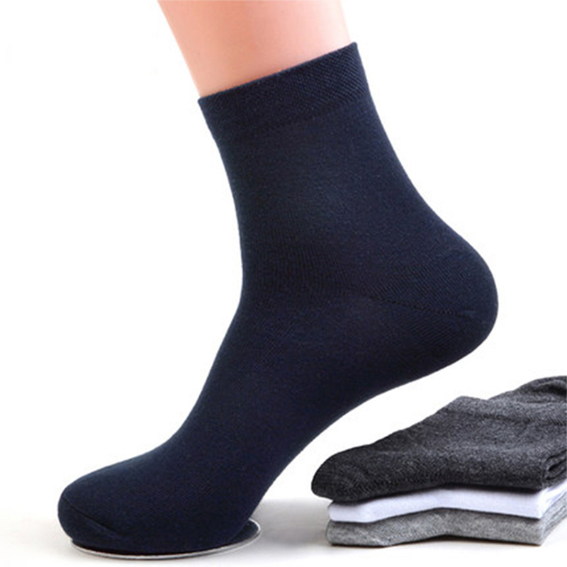 

Men's Cotton Socks New style Black Business Men Socks Soft Breathable Summer for Male Plus Size (6.5-14