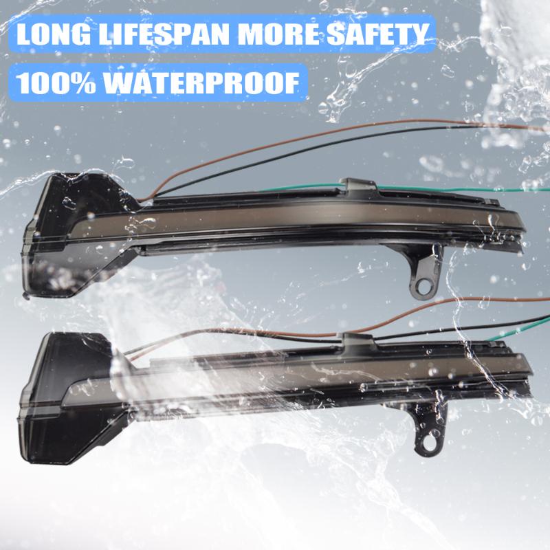 

For 5 6 7 Series F10 F11 F07 F06 F12 F13 F01 F02 Rearview Mirror Blinker Indicator LED Dynamic Turn Signal Light, As pic