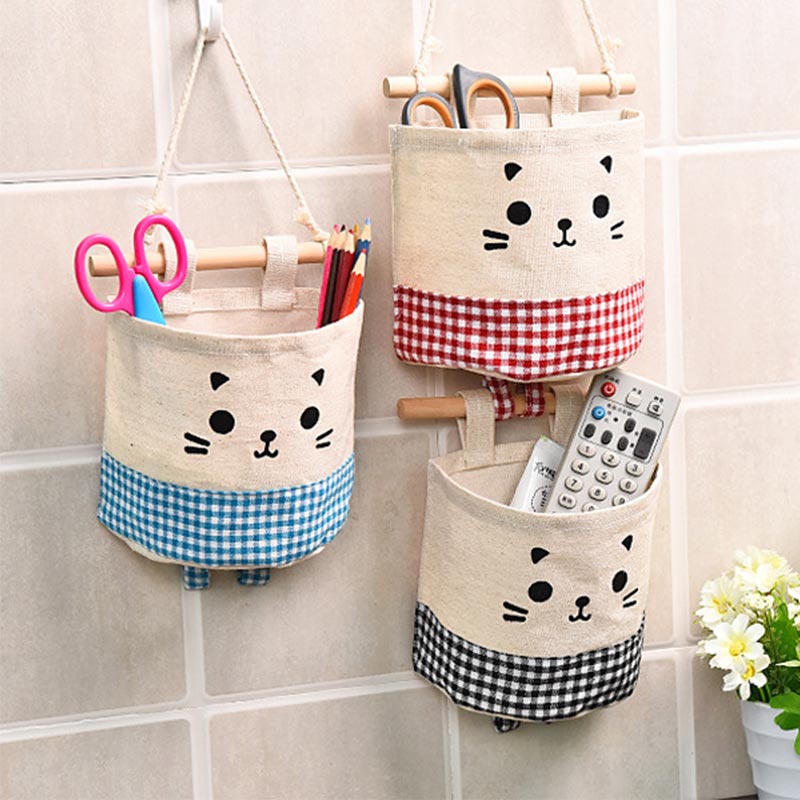 

Wall-mounted Storage Bag Multi-layer Fabric Wardrobe Storage Bag Behind Door Hanging Bags Wall Hanging Wall Bags