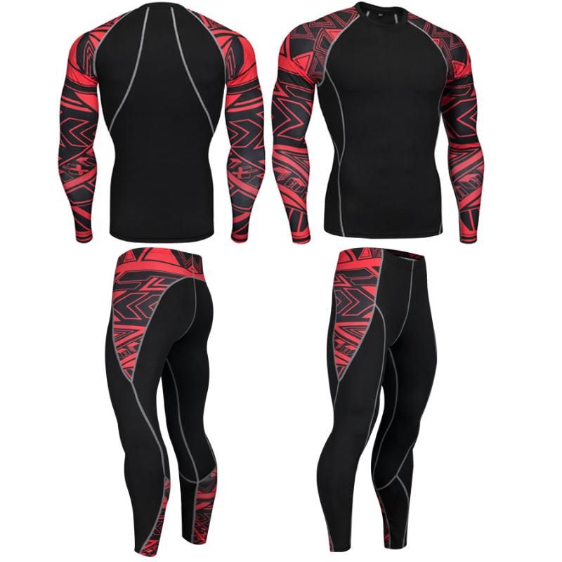 

Winter Thermal Underwear Training Men' Sportswear Running Set Warm Base Layer Compression Tights Jogging Suit Men' Gym 2020, Beige