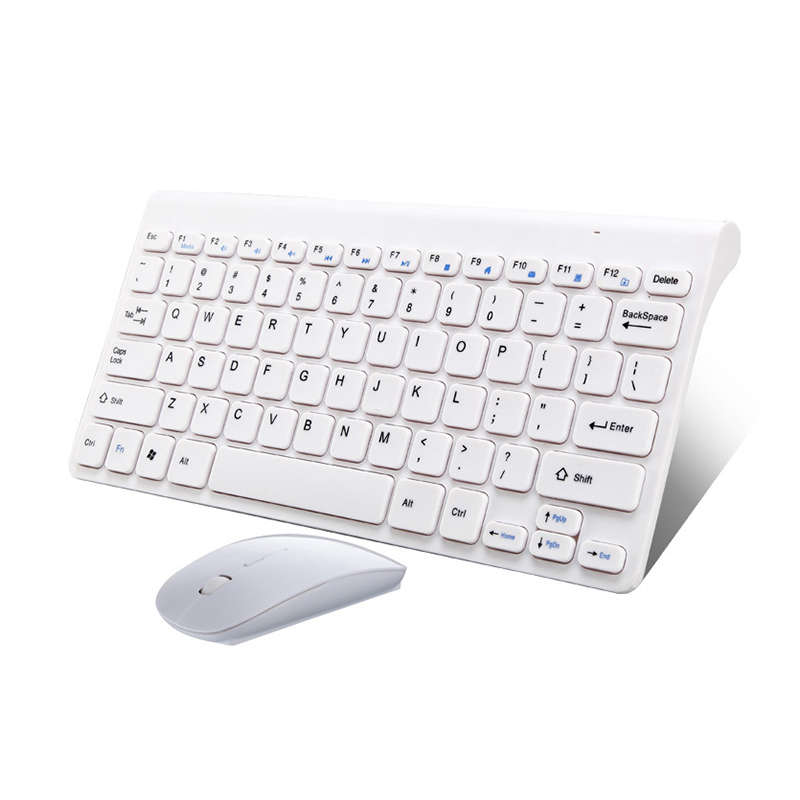 

Mini Wireless Mouse Keyboard For Laptop Desktop Mac Computer Home Office Ergonomic Gaming Keyboard Mouse Combo Multimedia White