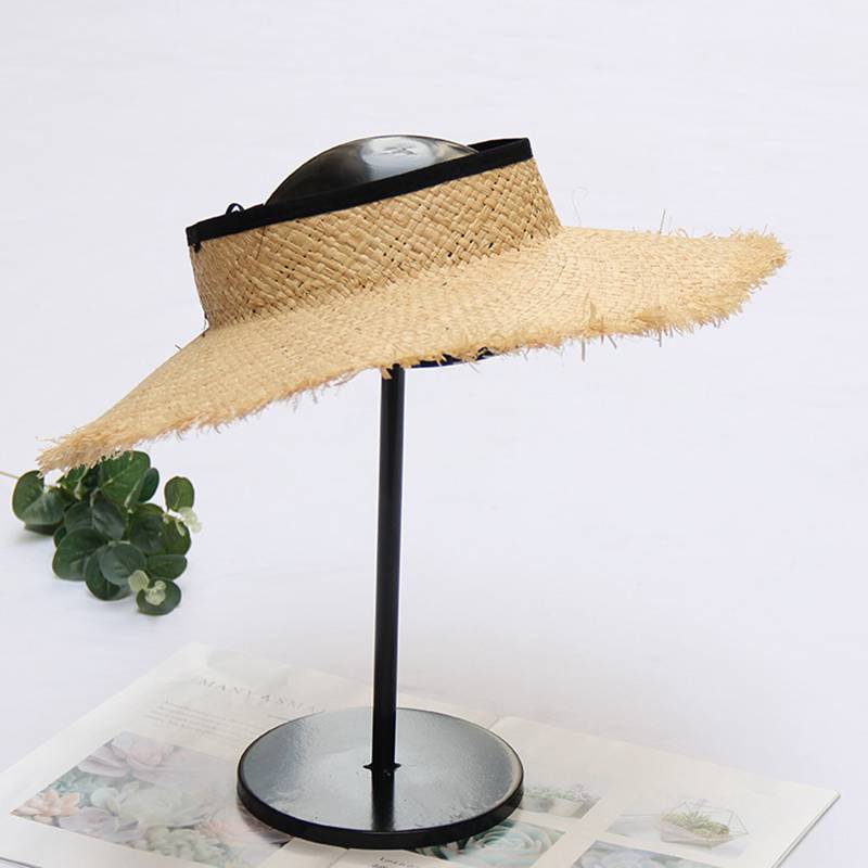 

WZCX 2020 New Foldable Korean Version Casual Tide Empty Top Hat Fashion Wide Brim Women Summer Straw Hat Beach Cap, Picture color