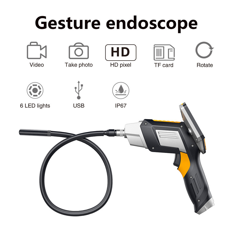 

Digital Industrial 4.3 Inch LCD Borescope Semi-Rigid Handheld Endoscope for Cars Endoscopio Flexible Camera