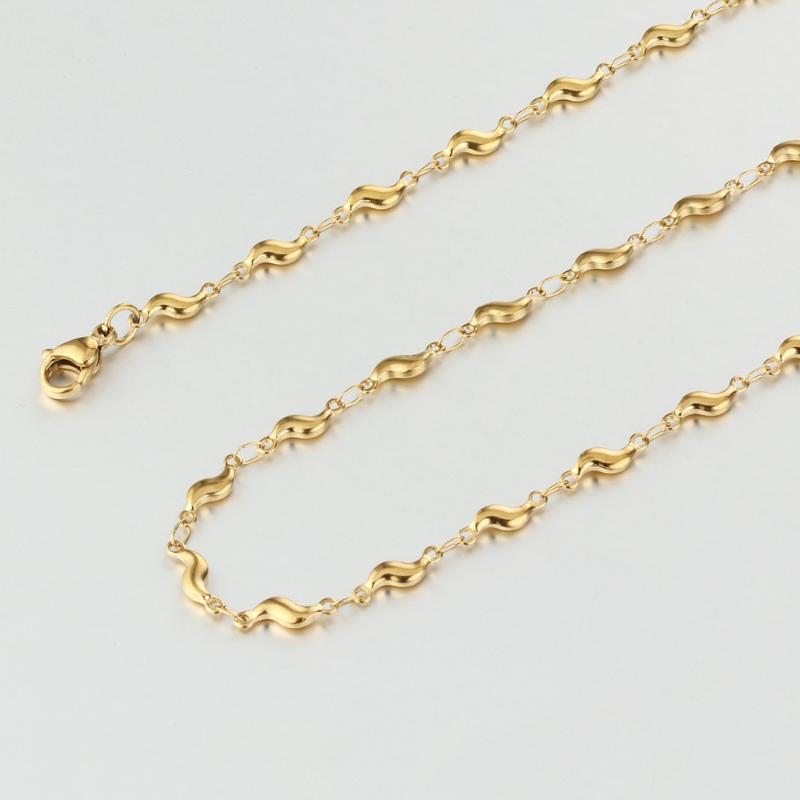 

3pcs Womens Girls Choker Necklaces Accessories Stainless Steel Bohemia Chains Necklace Charms Engagement Jewelry kolye FN32