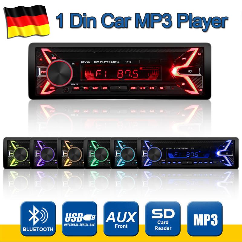 

Multifunction Car MP3 Player bluetooth FM Radio Stereo Speaker Audio Music Player Hands-Free Call With Colorful Light Universal