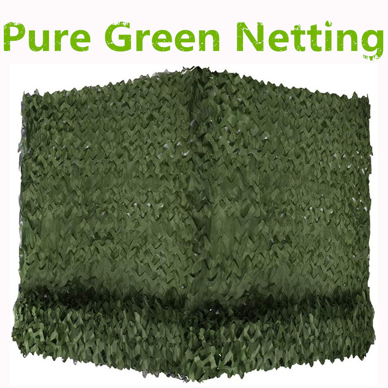 

Pure Green Netting Camping Shooting Hunting Blinds Watching Hide Sun Shelter Camouflage Net Christmas Party Decoration