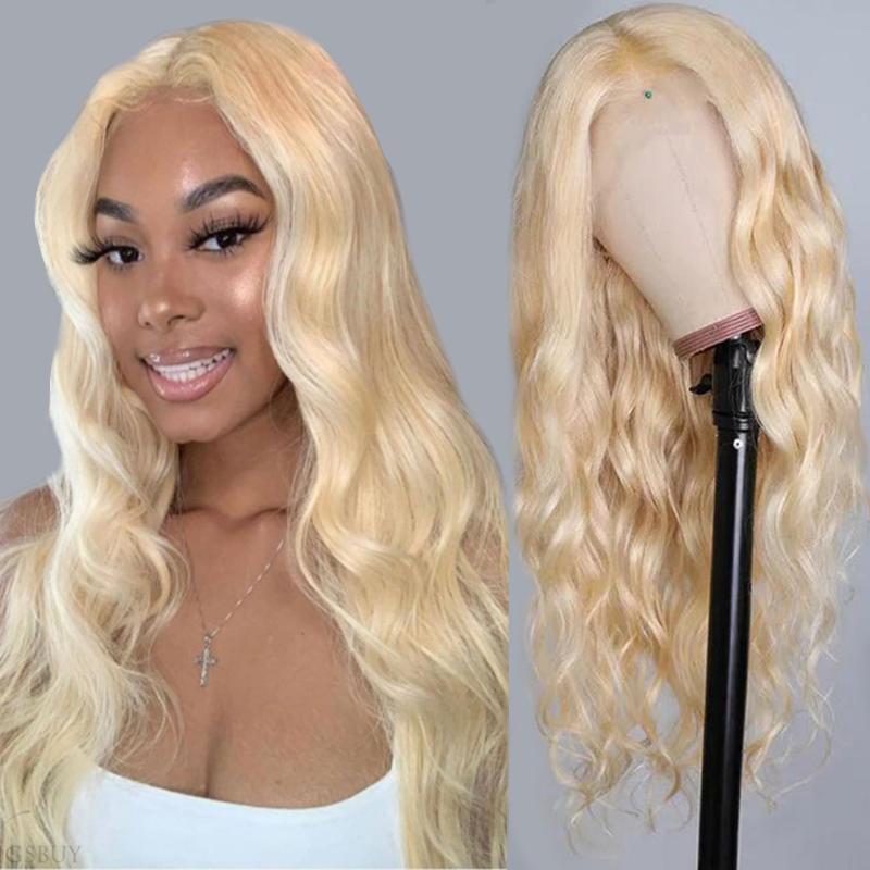 

Body Wave 613 Blonde Lace Front Human Hair Wig For Women Brazilian Honey Blonde 13x6 Short Bob Lace long Wig Remy Human Hair, As pic