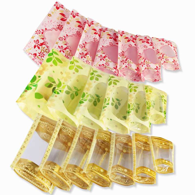 

100Pcs/Lot green Pink Gold Stand Up Bags Clear Packing Bag With Window Self Seal Plastic Grip Bags Retail Pack