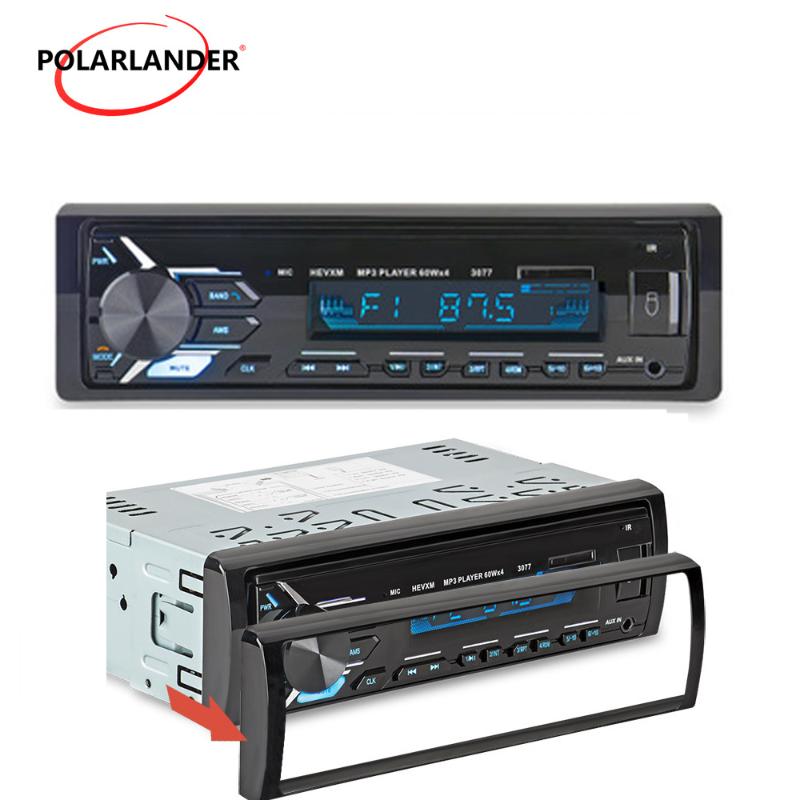 

Bluetooth Autoradio Car Radio Car audio Player 12V SD USB MP3 MMC WMA FM Aux Input Receiver Stereo In-dash 1 Din 3077