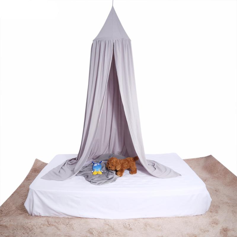 

Mosquito Net Kid Bed Canopy Curtain Round Dome Hanging Moustiquaire Zanzariera For Baby Kids Playing Home Klamboe 42