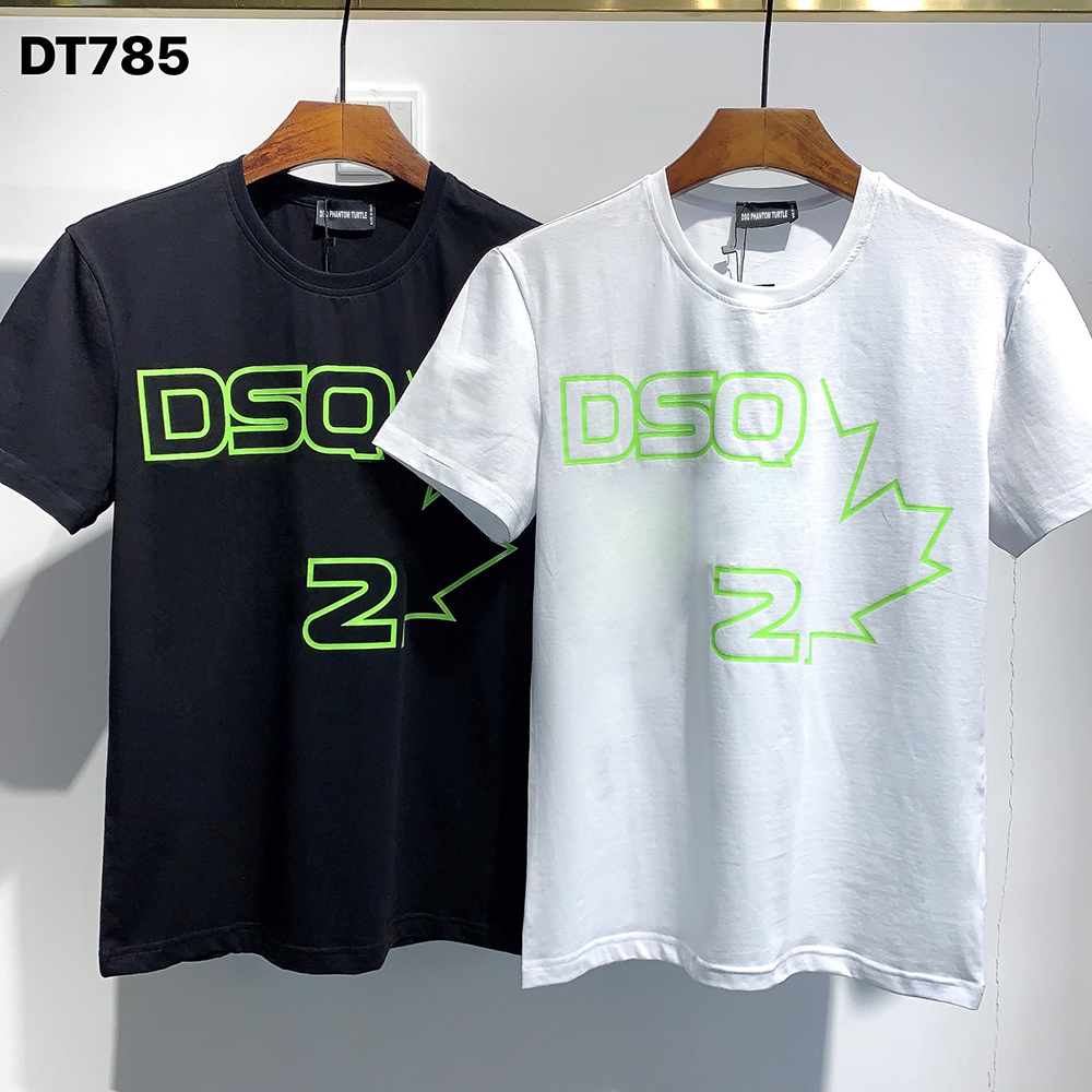 

DSQ PHANTOM TURTLE 2020SS New Mens Designer T shirt Italy fashion Tshirts Summer Men DSQ T-shirt Male Top Quality 100% Cotton Top 3985, White
