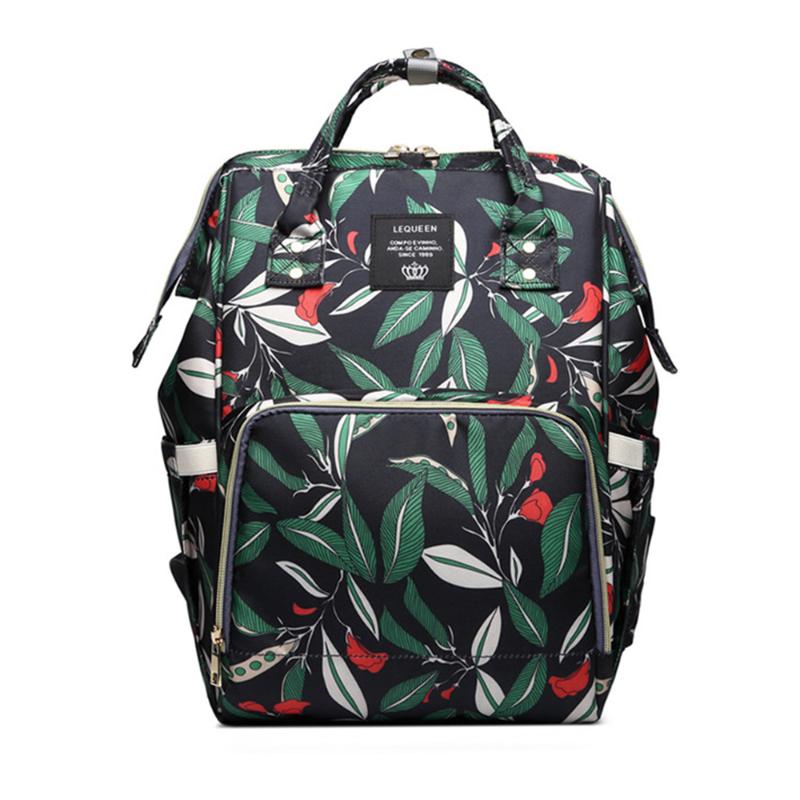 

Diaper bag Mommie bag Stylish multifunctional and large capacity handbag backpacks go out portable mother-baby, Black