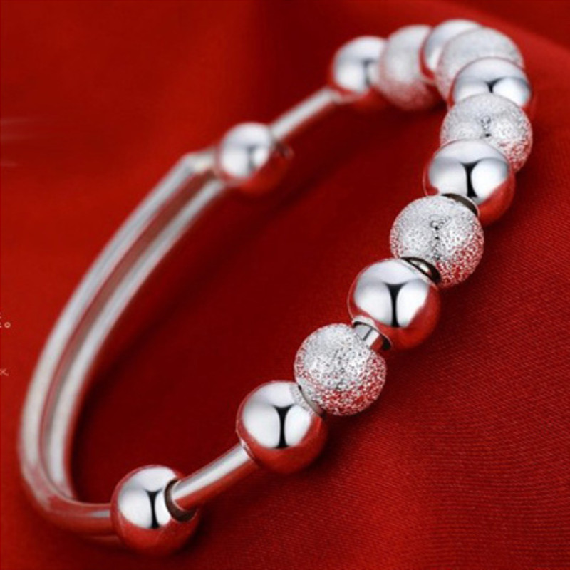 

Multi-Number Choice 999 Metal Lucky for Mature Lovely Girl 6 MM Yoga Bracelet Round Beads Adjustable Women Bracelets